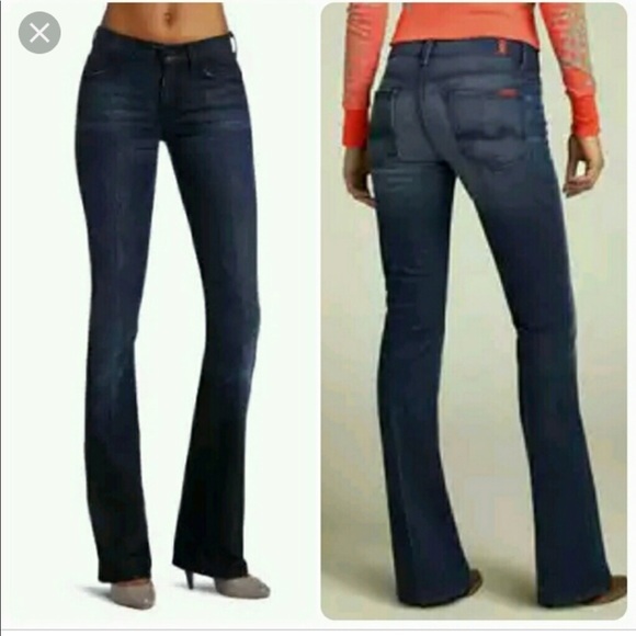 7 for all mankind high waist bootcut jeans